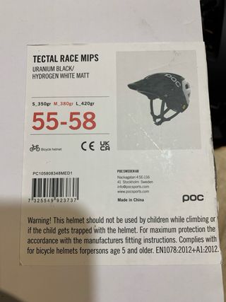 Casco Bicicleta POC Tectal Race Talla M (55-58 cm)