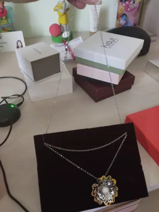 Collana Boccadamo fiore argento