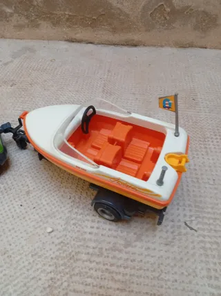 Playmobil Coche y Barca con remolque
