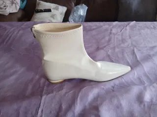 Botines Beige/Blanco