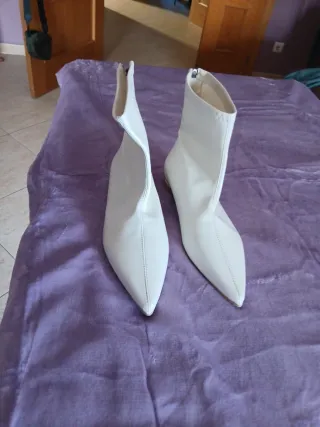 Botines Beige/Blanco