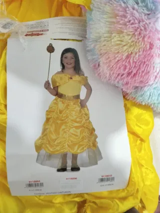 Disfraz infantil Princesa Bella Amarillo
