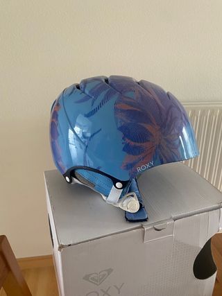 Casco de esquí Roxy azul palmeras