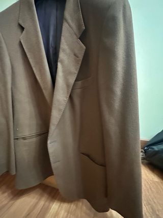 Americana Pura Lana y Cashmere Marrón Talla 44