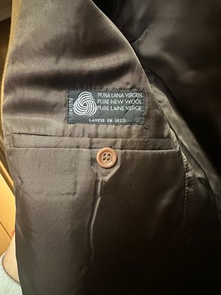 Americana Pura Lana y Cashmere Marrón Talla 44