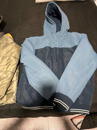 Giacche per bambini blu e verde oliva