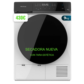 Secadora Cecotec 9kg Nueva con Tara Estética