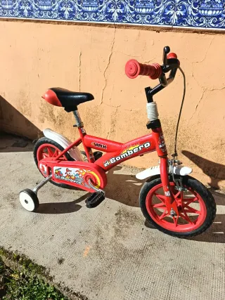 Bicicleta infantil roja El Bombero