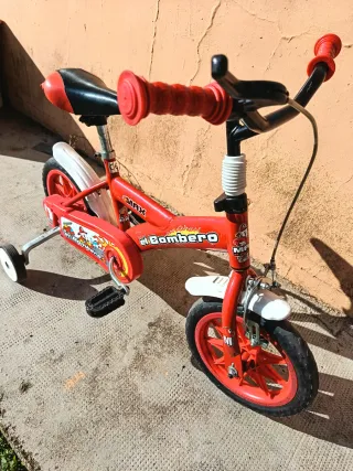 Bicicleta infantil roja El Bombero