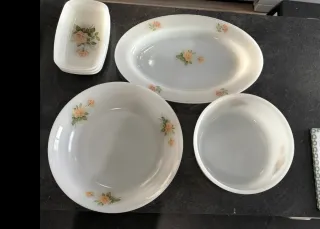 Vajilla Arcopal Flor Rosa