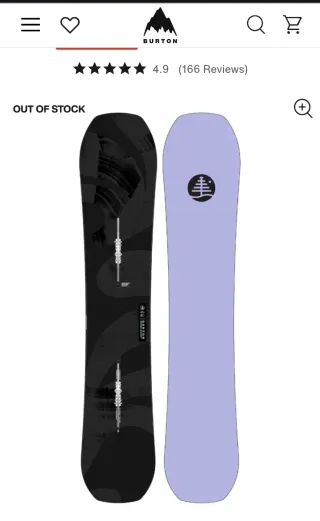 Tabla Burton Hometown Hero EST - 156