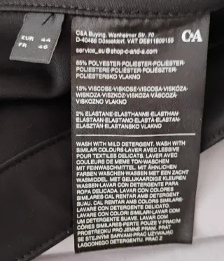 Pantalón de traje C&A negro mujer
