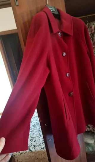 Cappotto invernale vintage rosso taglia 44