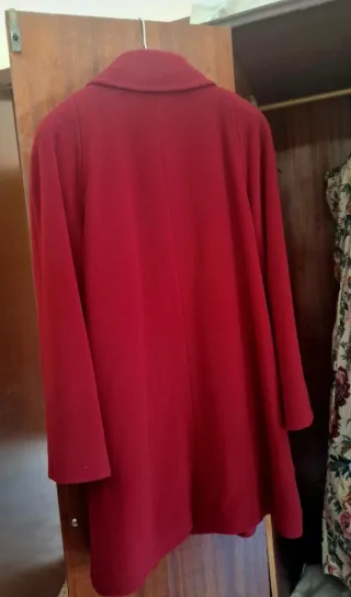 Cappotto invernale vintage rosso taglia 44