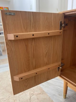 Aparador Roble Natural 160x45x80 cm