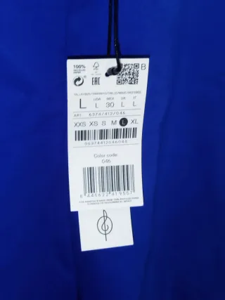 Vestido mini azul eléctrico Stradivarius Nuevo L