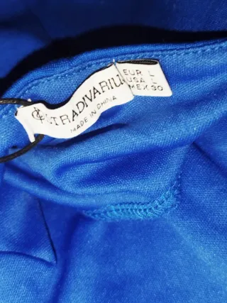 Vestido mini azul eléctrico Stradivarius Nuevo L