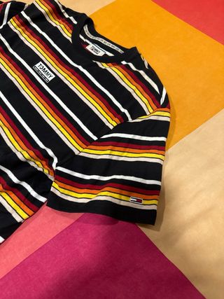 Camiseta Tommy Jeans Rayas Multicolor