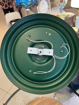 Plafón Luminoso Verde y Blanco