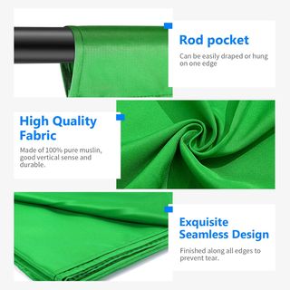 Fundo Verde Chroma Key 3x6m Algodão