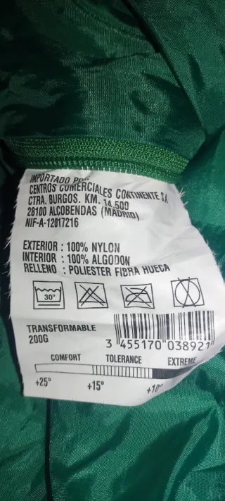 Saco de dormir verde