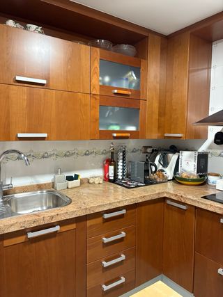 Cocina completa madera y metal