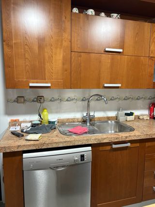 Cocina completa madera y metal