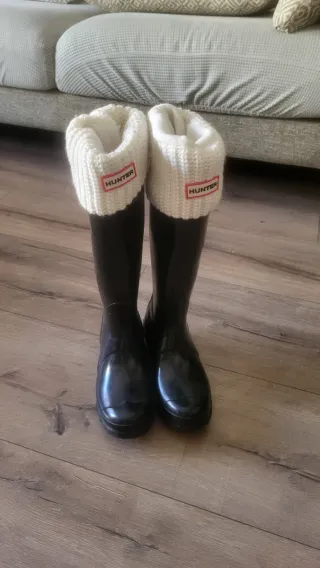 Botas de agua Hunter negras