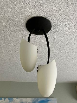 Lámparas de techo moderna 3 tulipas y otra de 2.