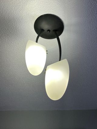 Lámparas de techo moderna 3 tulipas y otra de 2.