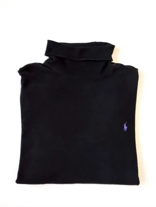 Jersey Polo Ralph Lauren cuello alto negro