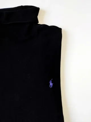 Jersey Polo Ralph Lauren cuello alto negro