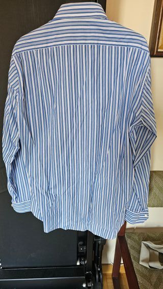 Camicissima Slim Fit Righe Blu/Bianco Taglia 41/16