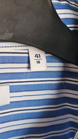 Camicissima Slim Fit Righe Blu/Bianco Taglia 41/16