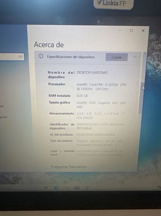 Portátil Lenovo Intel Core i5 Plata