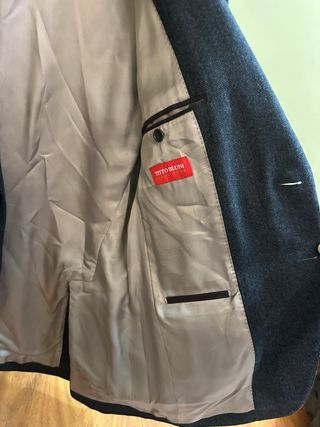 Americana Lana Titto Bluni Negra Talla 52