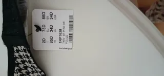 Sujetador Negro y Blanco