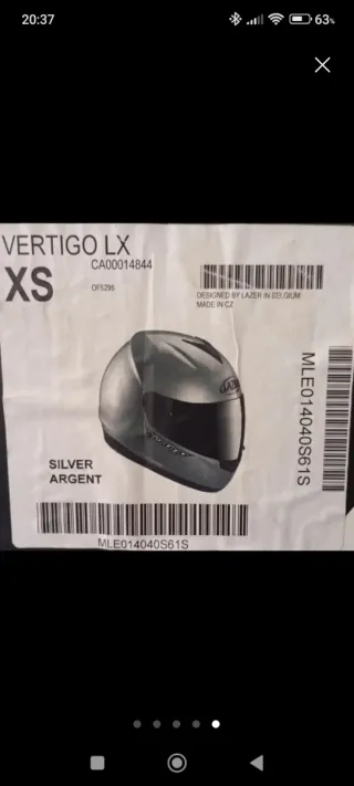 Casco Lazer Vértigo Talla XS