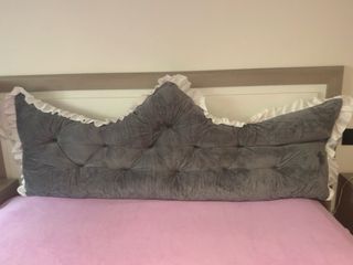 Cojín Reina Cama 150cm Gris