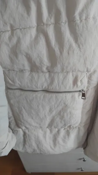 Abrigo Zara Blanco Talla XL