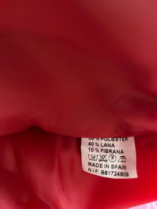 Vestido infantil marrón y rojo