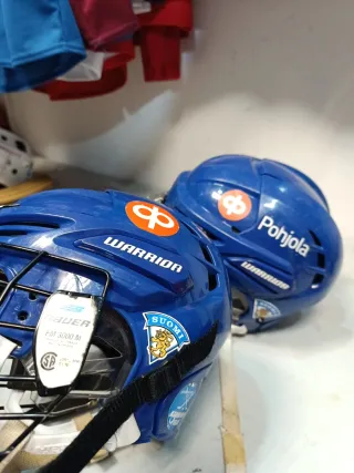 Casco de Hockey Warrior Azul talla S 53/57cm