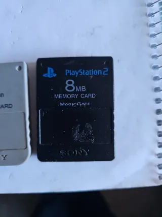 2 Tarjetas Memoria PS1 y PS2
