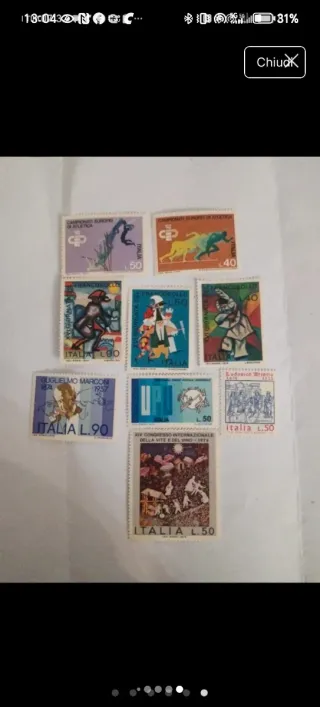 Francobolli italiani 1975/78 nuovi gommati