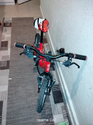 Bicicleta infantil B-Pro 14 Roja