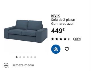 Sofá IKEA KIVIK 2 plazas + reposapiés