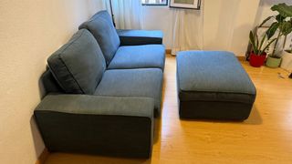 Sofá IKEA KIVIK 2 plazas + reposapiés