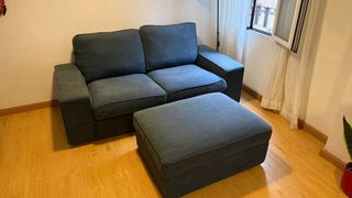 Sofá IKEA KIVIK 2 plazas + reposapiés