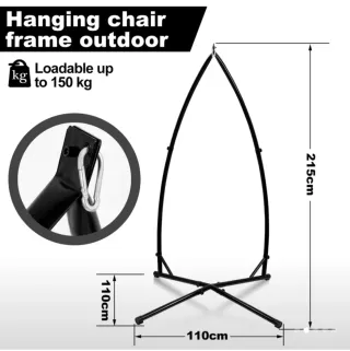 Soporte Silla Colgante / Hamaca Negro