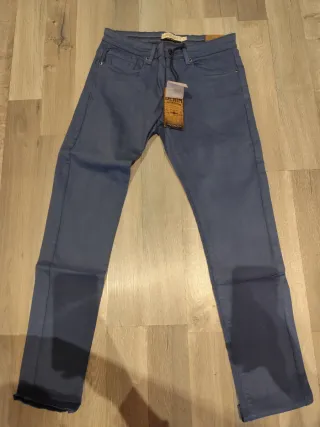 Pantalón Chino Azul Hombre Talla 42